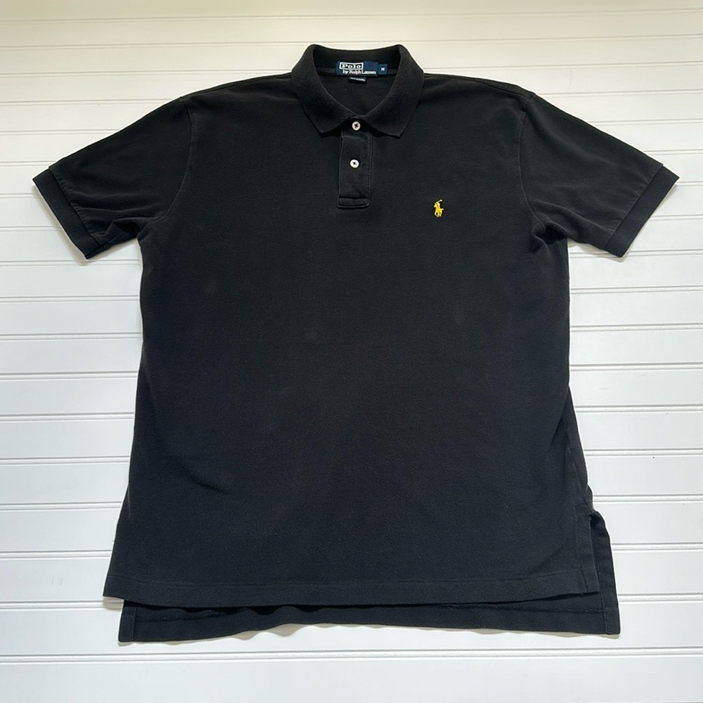 Ralph Lauren Black Polo Shirt Boys Medium